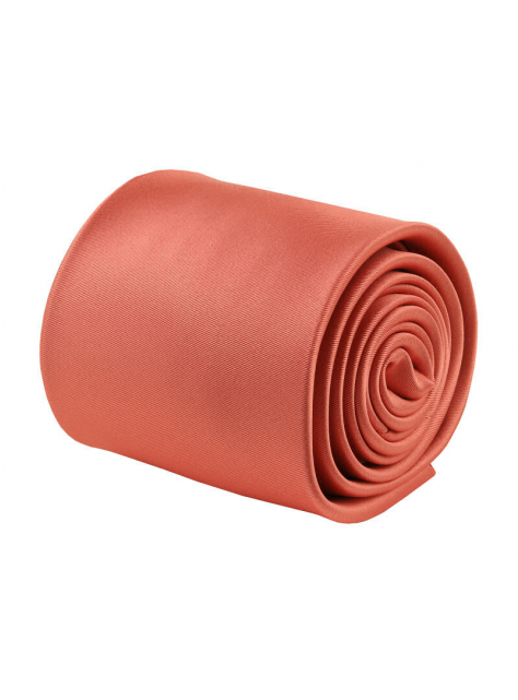 Oranžovo-koralová saténová kravata (7 cm) - All4Men.sk
