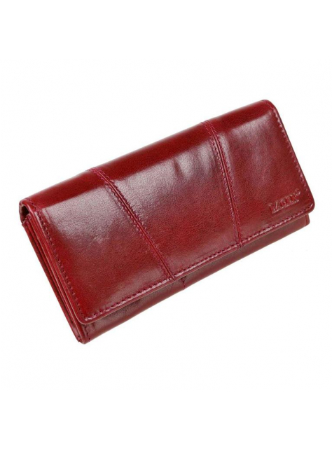 Kožená dámska peňaženka LAGEN PWL-388/T červená rubínová - All4Men.sk