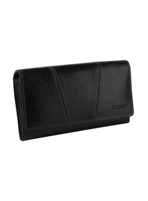 Dámska peňaženka z pevnej kože LAGEN 388 čierna - All4Men.sk