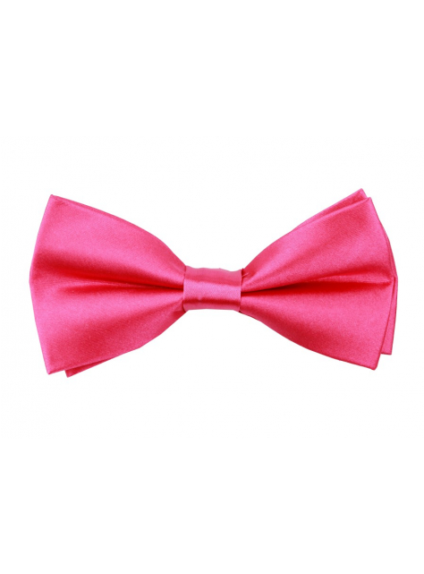 Motýlik cyklámenovo-ružový saténový MO-1002C - All4Men.sk