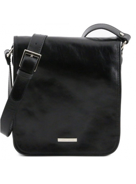 Čierna taška na rameno TUSCANY MESSENGER 28x28,5 cm - All4Men.sk