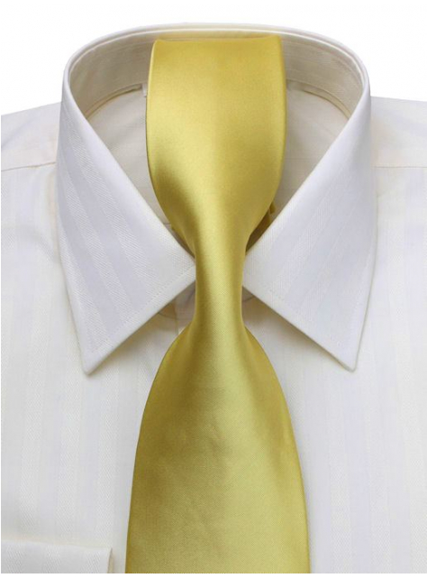 Kravata saténová žlto-zlatistá 4000-73 - All4Men.sk