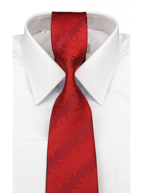 Exkluzívna V.I.P. červená kašmírová kravata - All4Men.sk
