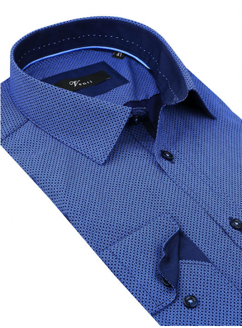 Modrá luxusná biznis košeľa VENTI (slim) 4200-151 - All4Men.sk