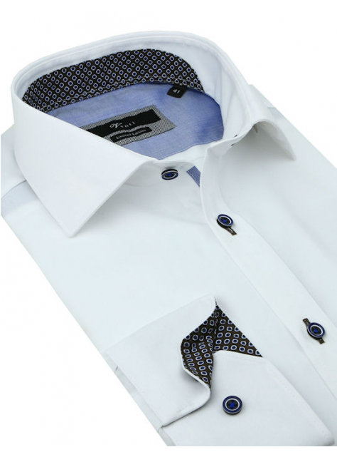Biela luxusná biznis košeľa VENTI (slim fit) - All4Men.sk