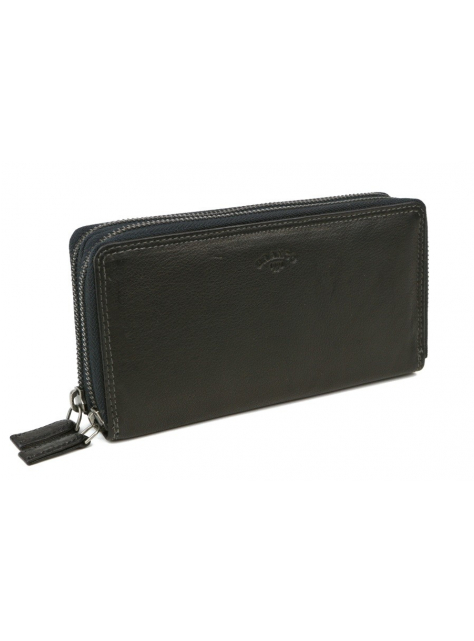 BRANCO | Kožená mega-peňaženka so zipsom čierna - All4Men.sk