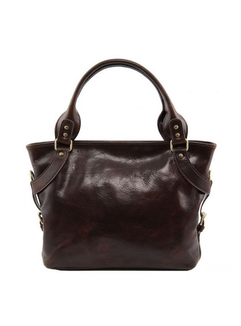 Dámska kožená taška ILENIA| Tuscany Leather (hnedá tmavá) - All4Men.sk