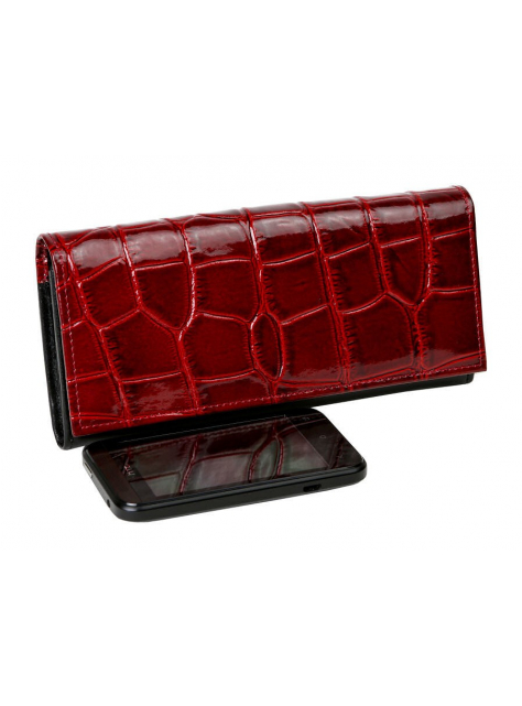 Dámska luxusná peňaženka HAJN vínovo-červená 5001155 - All4Men.sk
