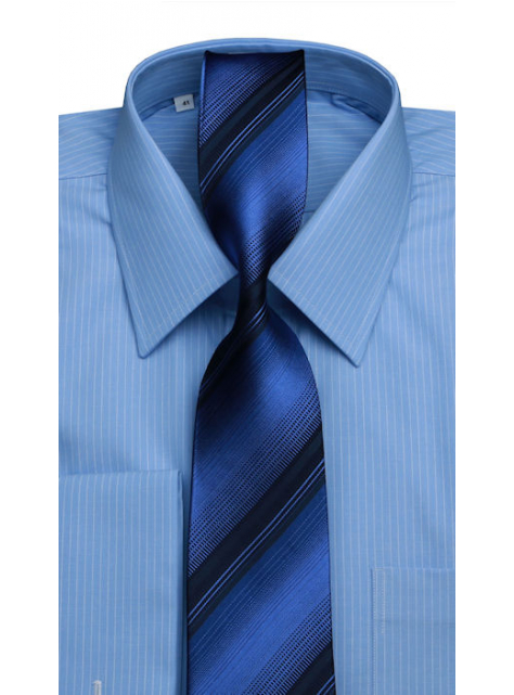 Biznis štýl | Modrá V.I.P. hodvábna kravata - All4Men.sk