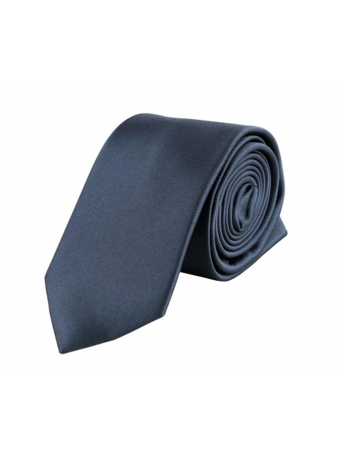 Antracitová šedá saténová kravata (7 cm) - All4Men.sk