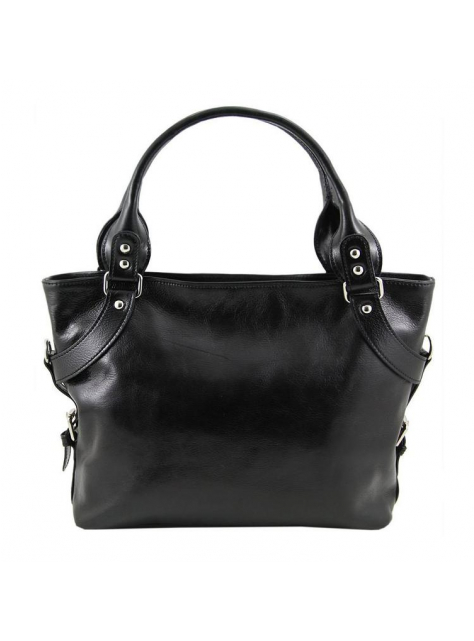Dámska kožená taška ILENIA| Tuscany Leather (čierna) - All4Men.sk