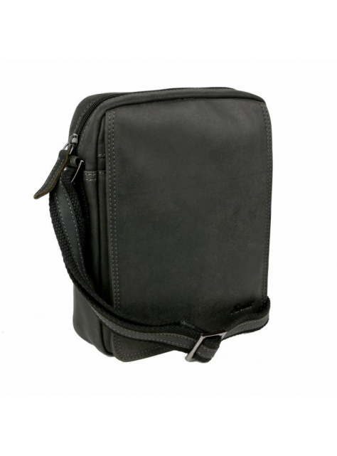 MERCUCIO | Čierna crossbag taška 20 x 16 cm brúsená matná - All4Men.sk