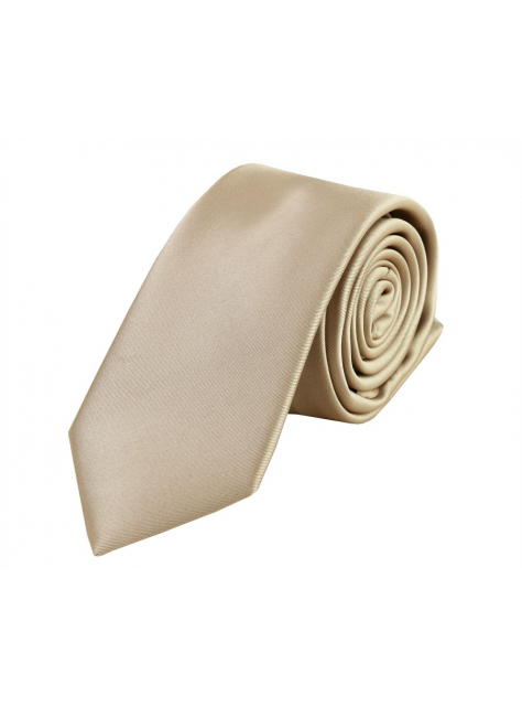 Piesková zlatistá saténová kravata (7 cm) - All4Men.sk