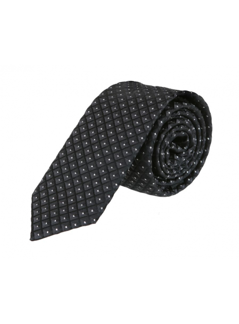 Slim kravata VENTI so striebornými trblietkami - All4Men.sk