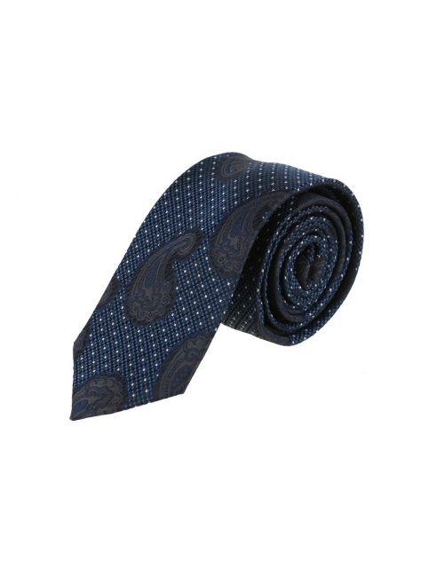 Luxusná biznis kravata modro-čierna VENTI - All4Men.sk