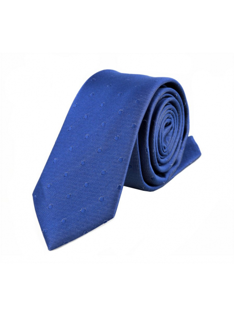 Modrá kravata s modrými bodkami (6 cm) - All4Men.sk