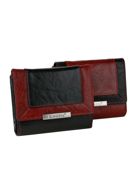 Dámska peňaženka LAGEN čierno-červená malá LN/1846 - All4Men.sk
