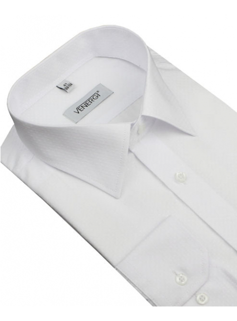 Biela obleková košeľa predĺžená VENERGI KLASIK 188-194 cm - All4Men.sk