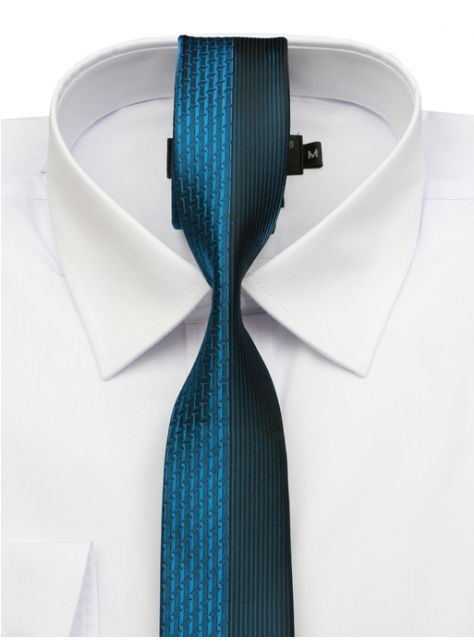 Modrá slim kravata GOLDENLAND - All4Men.sk
