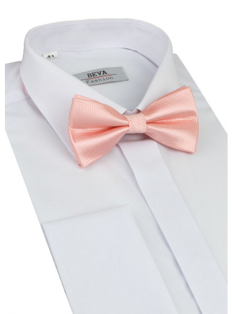Biela slim košeľa na manžetové gombíky BEVA - All4Men.sk