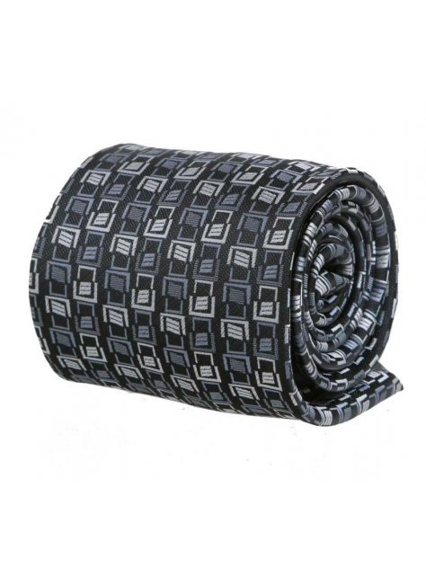 Pánska šedo-čierna kravata so vzorom 3000-713 - All4Men.sk