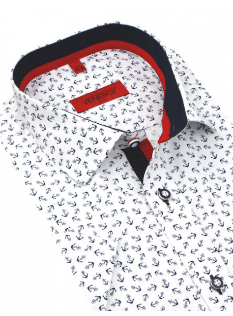 Trendová košeľa s krátkym rukávom VENERGI KLASIK KR228 - All4Men.sk