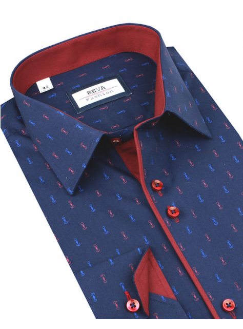 Štýlová biznis košeľa BEVA SLIM 2K113 - All4Men.sk