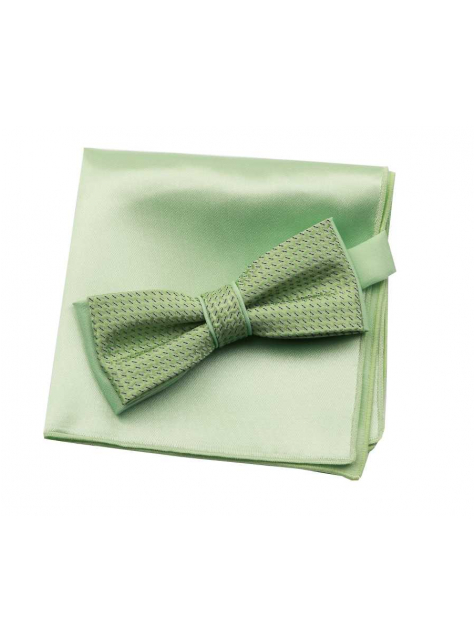 Súprava- zelený motýlik a vreckovka MO-5109A2 - All4Men.sk