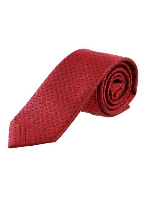 Pánska červená kravata vzorovaná ORSI 4000-134 - All4Men.sk