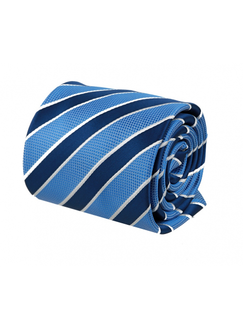 modrá prúžkovaná kravata ORSI 4000-69B - All4Men.sk