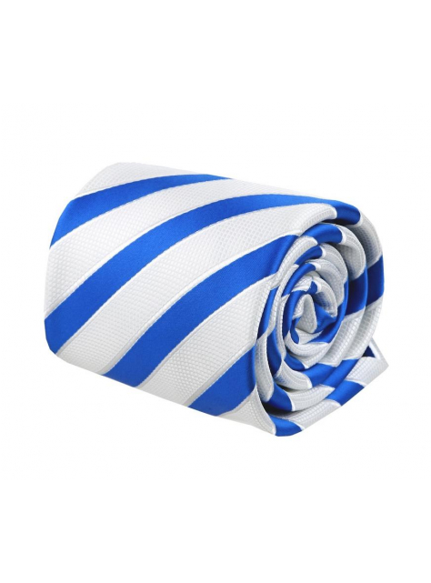 Bielo- modrá prúžkovaná kravata ORSI 4000-69C - All4Men.sk