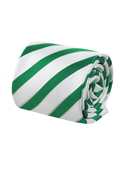 Bielo- zelená prúžkovaná kravata ORSI 4000-69D - All4Men.sk