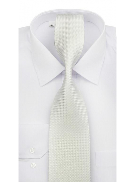 Biela elegantná pánska kravata ORSI 4000-133B - All4Men.sk