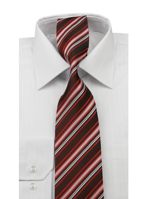 Čierno- červená kravata ORSI 4000-154 - All4Men.sk