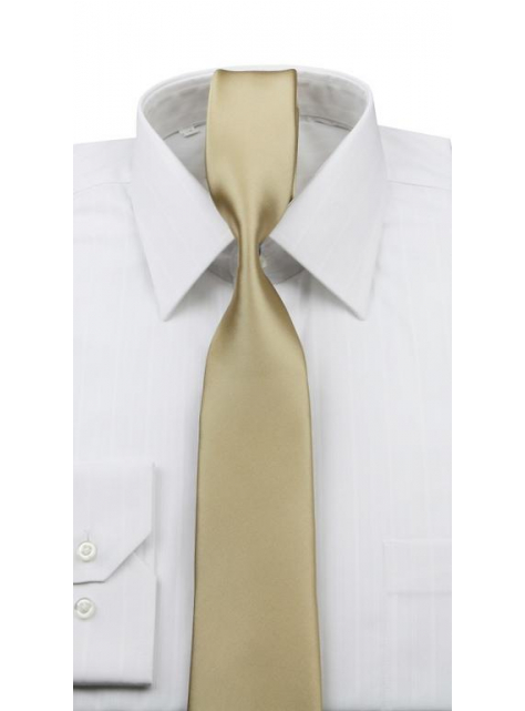 Elegantná kravata ORSI pieskovo-zlatá 7 cm - All4Men.sk