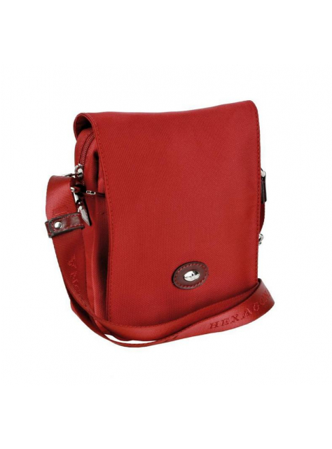 Textilná taška s chlopňou HEXAGONA červená H-323911 - All4Men.sk