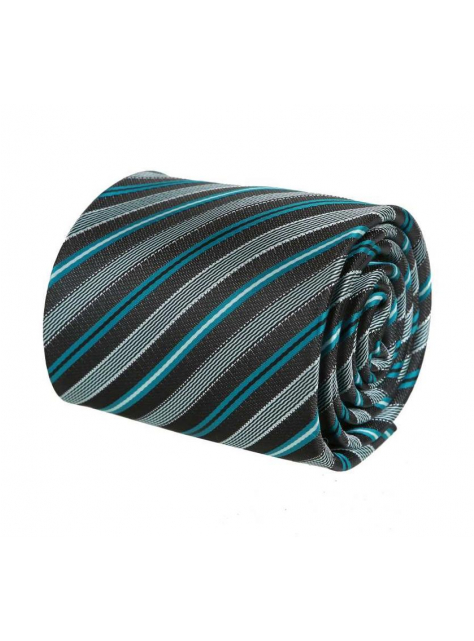 Pánska čierna kravata s prúžkami ORSI 3000-1745 - All4Men.sk