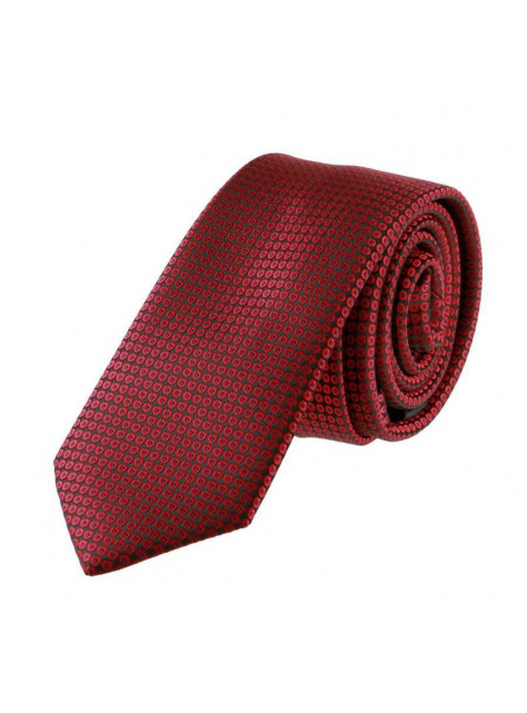 Bordová SLIM kravata ORSI 4000-173 - All4Men.sk