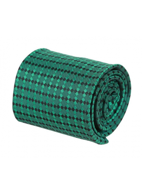 Zelená kravata s čiernym vzorom ORSI 4000-181 - All4Men.sk