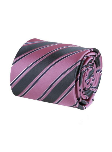 Ružovo- strieborná pánska kravata ORSI 3000-1761 - All4Men.sk