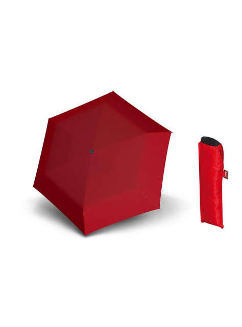Skladací odľahčený dáždnik DOPPLER SLIM červený 192g - All4Men.sk