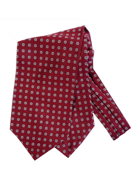 Pánsky kravatový šál hodvábny bordový 261 - All4Men.sk