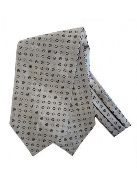 Pánsky kravatový šál hodvábny strieborný ORSI - All4Men.sk