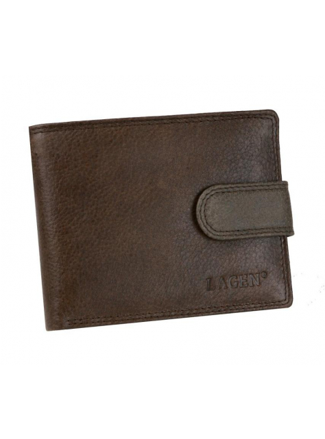 Pánska bezpečnostná peňaženka hnedá LAGEN RFID - All4Men.sk