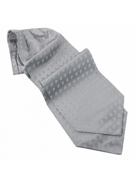 Hodvábny kravatový šál strieborný ORSI - All4Men.sk