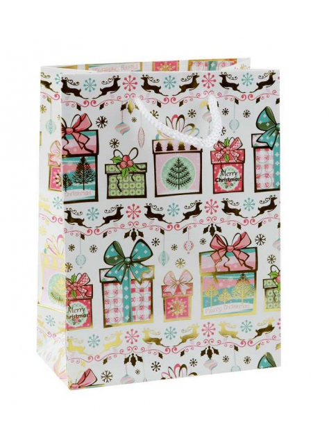 Malá vianočná darčeková taška 11,5 x 6 x 16 cm - All4Men.sk
