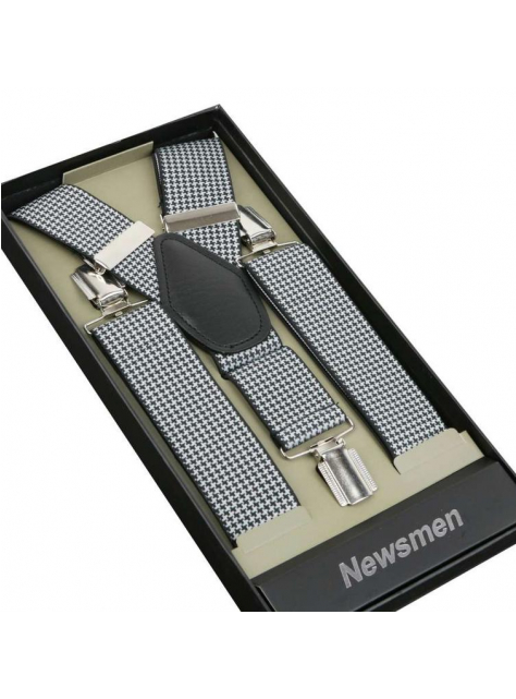 Pánske traky vzorované NEWSMEN 3,5 cm - All4Men.sk