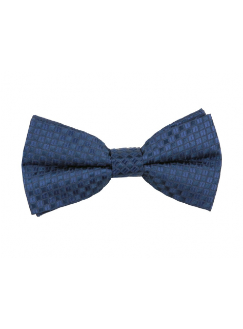 Tmavomodrý motýlik so štvorcovým vzorom ORSI A12 - All4Men.sk