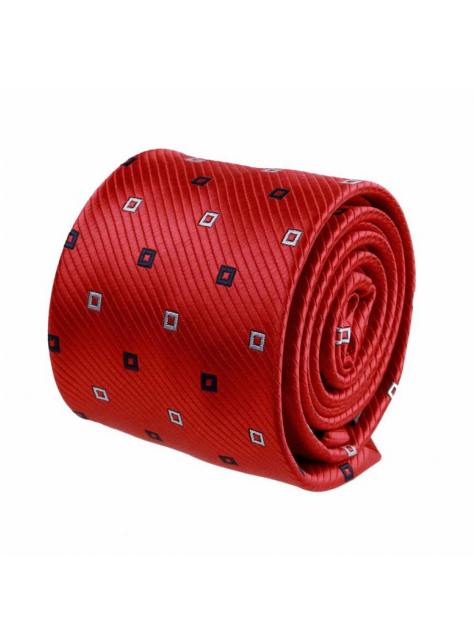 Elegantná pánska kravata červená ORSI 7 cm - All4Men.sk