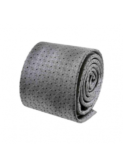 Pánska vzorovaná kravata šedá ORSI 6 cm - All4Men.sk